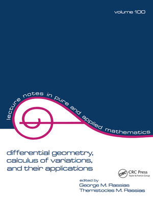 cover image of Differential Geometry, Calculus of Variations, and Their Applications